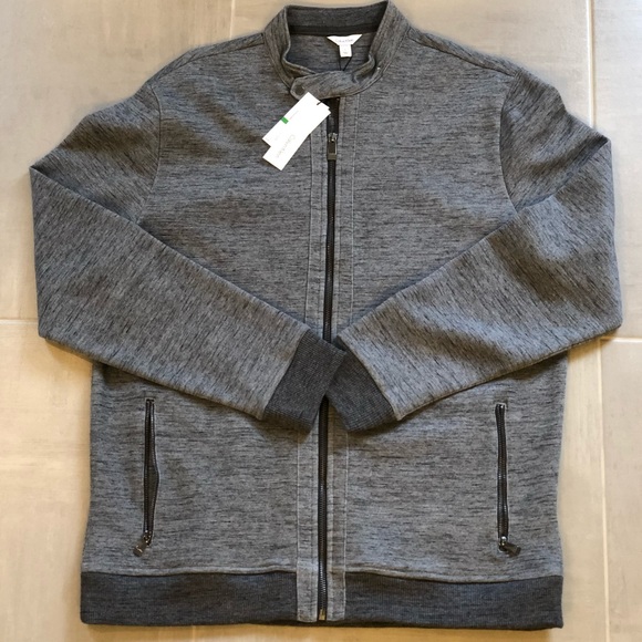 Calvin Klein Mens Gray Cotton Jacket 
